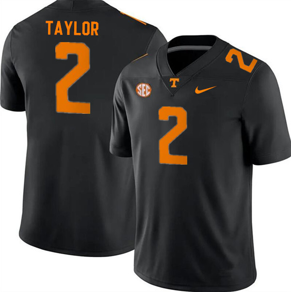 Tennessee Volunteers #2 Alontae Taylor College Football Jerseys Stitched Sale-Black